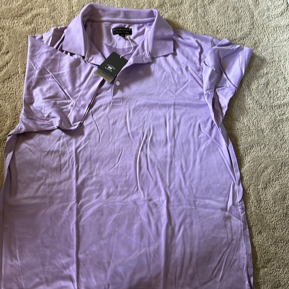 Brand new with tags cutter buck purple shirt sleeve shirt size 2xb